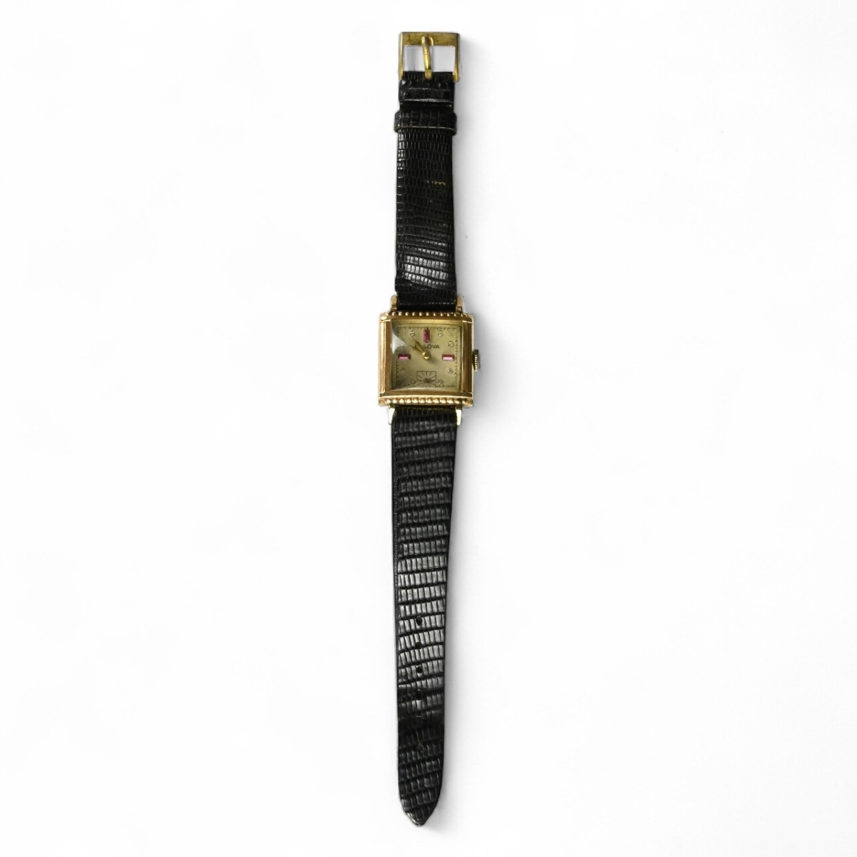 Bulova - Montre-bracelet avec Pierres Semi-précieuses - Amérique des années 60